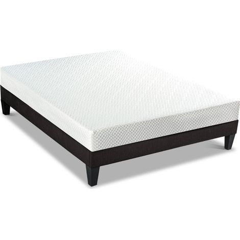BELLECOUR LITERIE Ensemble ABSOLU 140x190 cm Matelas Mémoire de forme + Sommier Bois (1/5)
