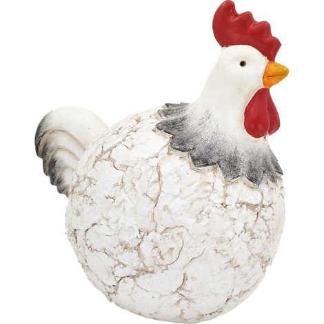 Signes Grimalt Figura animali gallina Figura del gatto bianco - 33x23x29cm