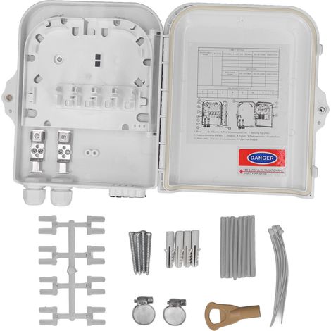 Terminal optique fixé au mur d'ABS de boîte de distribution de fibre de 8 noyaux pour l'usage extérieur d'intérieur (1/5)