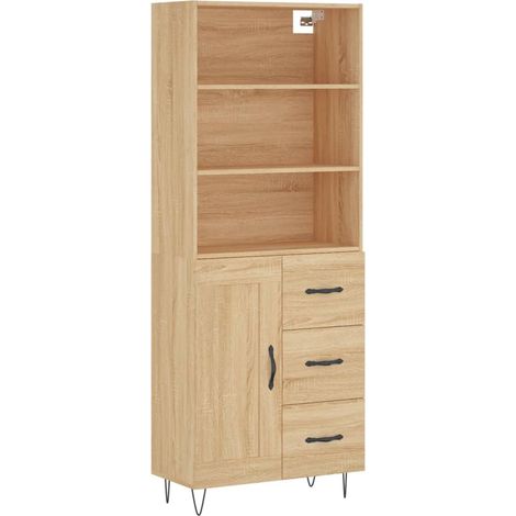 Aparador-cómoda-mueble-organizador-cocina-salón-salón-comedor-alto-Sonoma-695x34x180cm-madera-ingeniería-marrón-020034142