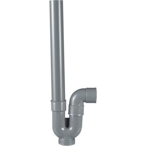 Siphon évacuation machine à laver 40 mm – Sortie horizontale avec bouchon de dégorgement – Montage simple et encombrement réduit – Jardiboutique