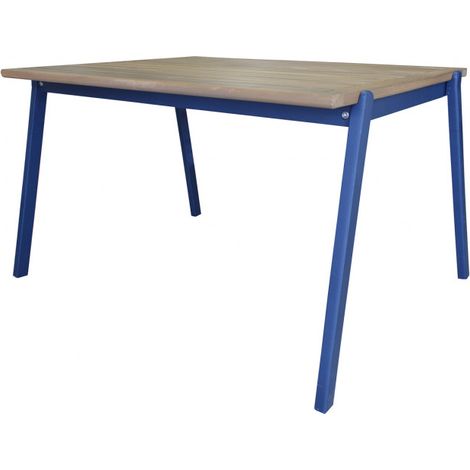Table de jardin pour enfant en bois d'acacia bleu - CHARLOTTE 3422 (1/5)