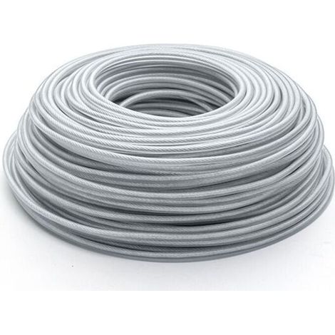 Fil de Tondeuse en Acier 3 mm x 45 mtres, Fil de Tondeuse, Bobine de fil d\'acier robuste pour dbroussailleuse de jardin, Fil de Rechange pour Tondeuse Gazon (1/4)