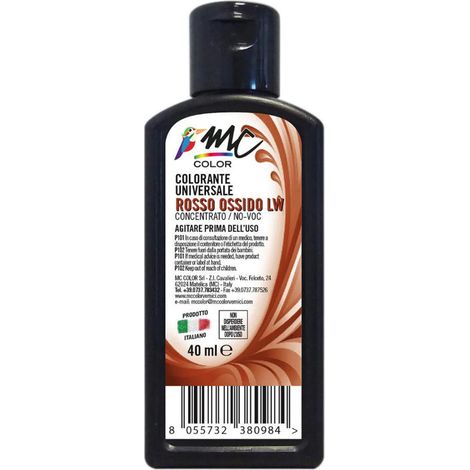 Colorante universale concentrato - 40 ml / Rosso ossido LW