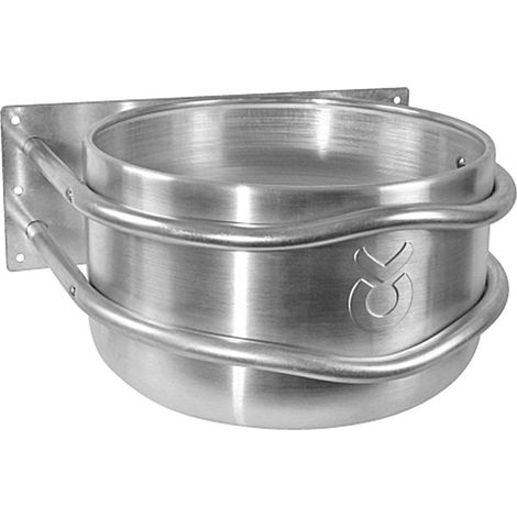 Mangeoire murale stable ronde en aluminium avec protection contre les chocs