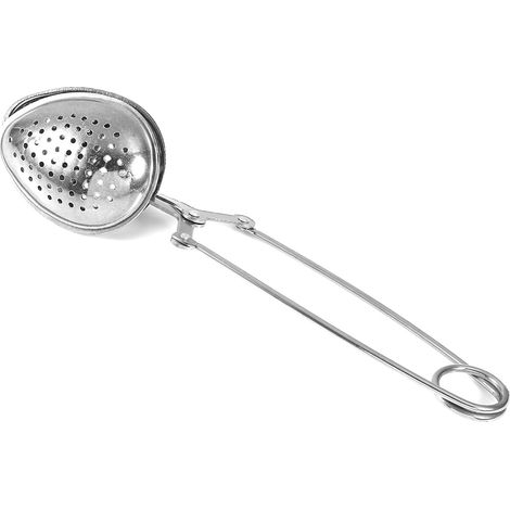 Filtre à thé en acier inoxydable, infuseur à feuilles mobiles, diffuseur d'épices, pince goutte d'eau pour herbes et épices (1/5)