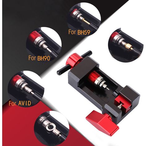 Connecteur de purge pour freins hydrauliques vélo, kit d'entretien avec aiguille de graissage et outil de lubrification bicyclette (1/5)