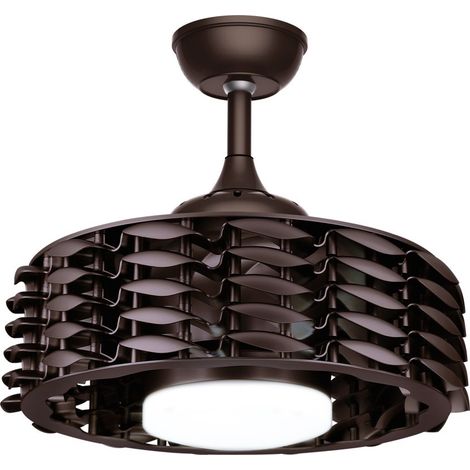 Ventola LED nera in allume DC da 24 W (1/5)