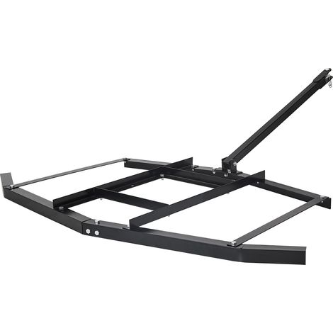 Mophorn Erpice Trainato Largo 1670 mm, Livellatrice per Vialetti in Acciaio Q235 con Barre Regolabili e Attacco a Perno, Strumento per Trattori ATV, UTV e Giardini 1670 x 1800 x 110 mm (1/5)