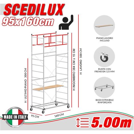 Trabattello SCEDILUX Altezza lavoro 5 metri