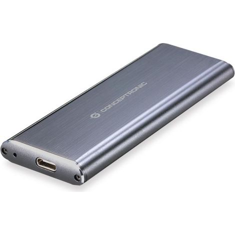 Conceptronic HDE01G Boîtier de disques de stockage Enceinte ssd Gris M.2