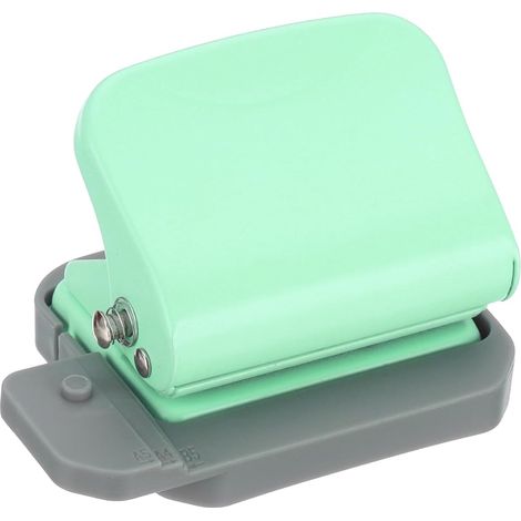 Perforadora de papel de 6 agujeros, perforadora de metal, capacidad para perforar 5 hojas, perforadora de hojas sueltas, material de oficina. (1/5)