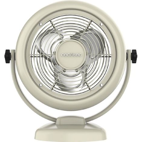 Cecotec Ventilador de sobremesa EnergySilence 800 RetroDesk Beige Cecotec