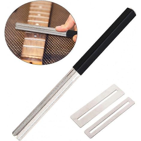 Kit de réparation pour guitare : lime à frettes, outil de nivellement, protections, accessoires. (1/5)