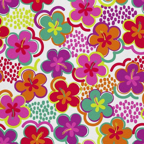 Tela Oxford decorativa para exteriores - Motivo floral estilo hippie I DX369 (1/5)