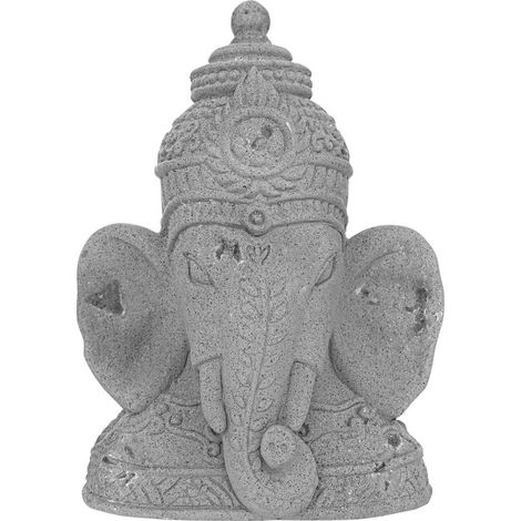 Statuette tête Ganesh H36cm gris - Atmosphera créateur d'intérieur