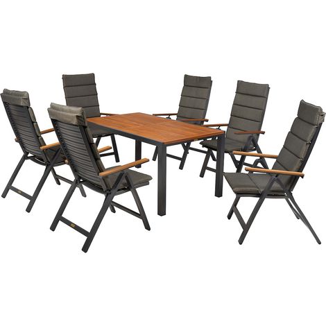 Astros Set 13tlg Alu/Kunstst. Tisch 150 x 90 cm