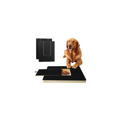 Planche à gratter pour Les Ongles avec boîte à goûter, Tableau à griffer pour Chien avec 2 Feuilles de Papier de Verre de Rechange, Bloc à gratter Alternatif (1/5)