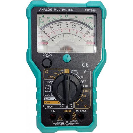 Analog-Multimeter 600VAC/DC, 6ADC/AC, 20Mohm