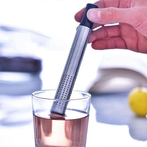 Infuseur à thé en acier inoxydable, tube filtrant, théière, porte-café en vrac, passoire, tube à épices, outils (1/4)