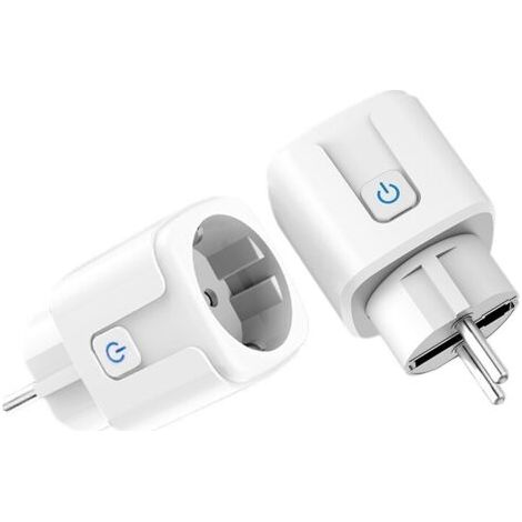 tuya 20a prise connectée wifi avec mesure de consommation ai commande vocale et télécommande par smartphone prise européenne (1/3)