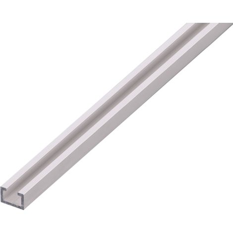 ALBERTS Nutprofil, Alu silber elox., M8, LxBxHxS 1000 x 17 x 11 x 2 mm (1/3)