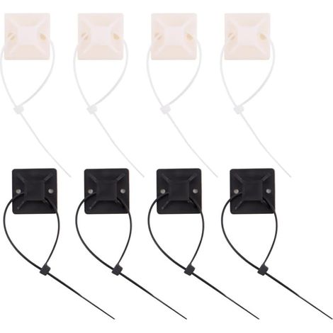 Selbstklebende Kabelhalter mit Kabelbinder UV beständige