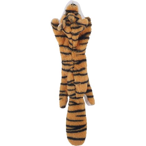 Jouet Chien Squeaker - Sans Rembourrage - En Tissu Épais avec Papier Croquant et Double Sifflet - Pour Chiens Petits et Moyens - Lot de 3 (Renard Blaireau Pingouin) (1/4)