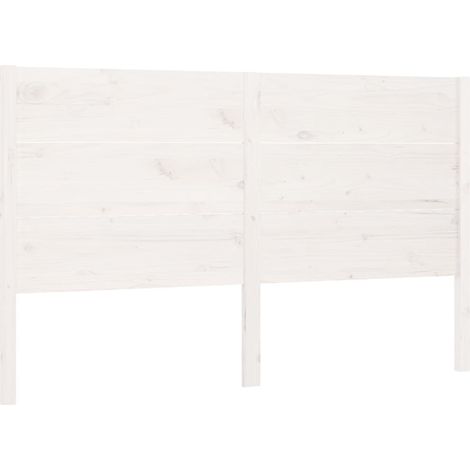 Maison Exclusive - Kopfteil Weiß 206x4x100 cm Massivholz Kiefer