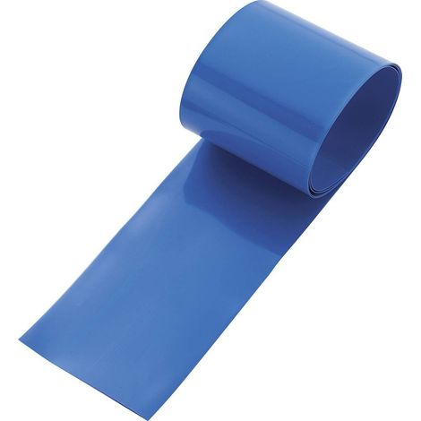 TRU COMPONENTS 93014c88e Termoretraibile per batterie senza colla Blu 130 mm 65 mm Restringimento:2:1 1 pz.