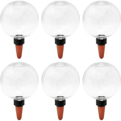 Boule D'irrigation - Lot De 6 - Plastique Et Céramique - Arrosage Automatique - Jardin Et Intérieur - 500 Ml (1/5)