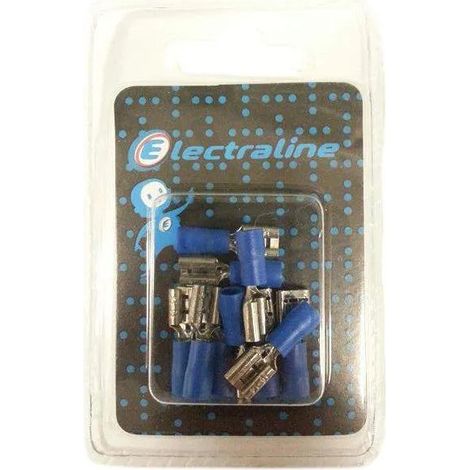 Clips azul femenino D6.35mm - 10P