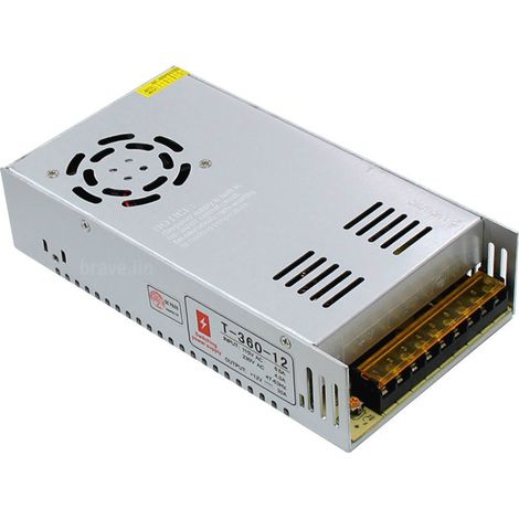 Alimentation à découpage 12 V 30 A 360 W pour rubans LED, caissons lumineux, compteurs de contrôle et transformateurs de puissance