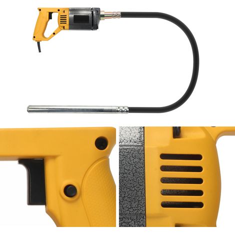 SWANEW vibratore per calcestruzzo bottiglia di vibrazione bottiglia 1.5 m vibratore a mano vibratore per calcestruzzo compattatore 1000W (1/5)