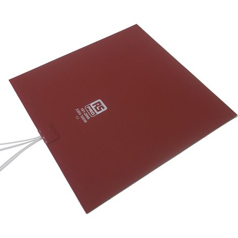 Tapis chauffant en silicone Rectangle RS PRO, 230 V c.a., 500 W, 254 x 254mm ( Prix pour 1 )