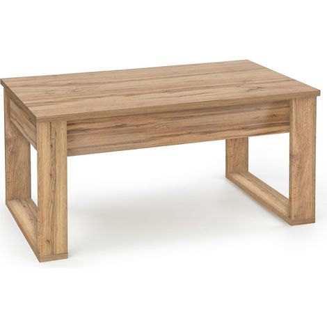 Mesa de centro Houston 865, Roble wotan, 52x60x110cm, Diámetro: 0, Aglomerado laminado, Angular (1/2)
