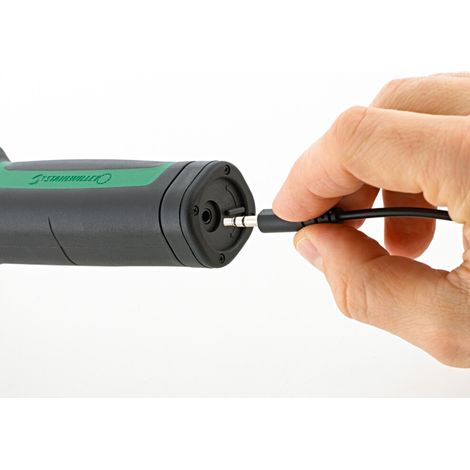 Stahlwille Elektronischer Drehwinkel-Drehmomentschlüssel SENSOTORK mit Einsteckwerkzeug Umschaltknarre Nr.713R/20 10-200 N·m Antriebs-4kant 1/2" (1/4)