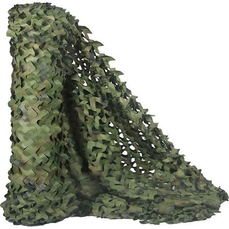 Tarnnetz – 1,5 m x 2,5 m – Für Außendekoration, Sonnenschirme, Jagd, Camping – Militärtaugliches Netz aus 150D Oxford-Polyester (1/5)