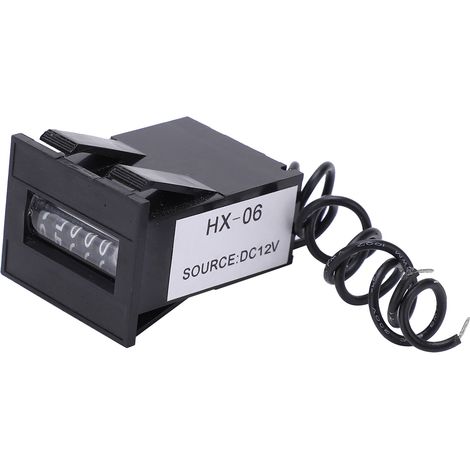 Compteur Totalisateur Industriel Électromagnétique 6 Digits LY-0612V sans Remise à Zéro