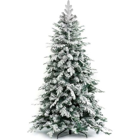 Albero di Natale Innevato Artide 240 cm Folto Foltissimo Realistico 1260 Punte (1/5)
