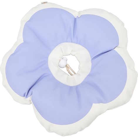 Collier de fleur pour chat, collerette cervicale ajustable et doux pour la convalescence, violet taille M (1/5)