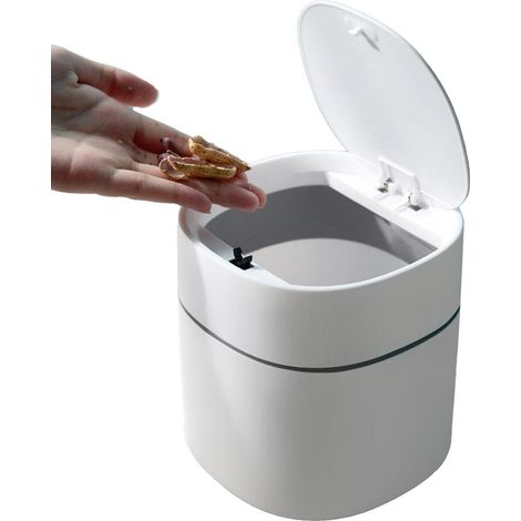 Petite Poubelle à Poser Poubelle à Poser avec Couvercle Petite Poubelle, Poubelle, Poubelle, Poubelle pour Toilette (1/5)