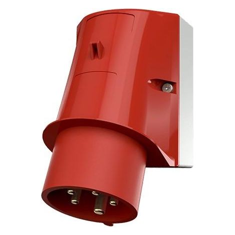 Mennekes Enchufe de pared rojo 16A 400V 5 clavijas
