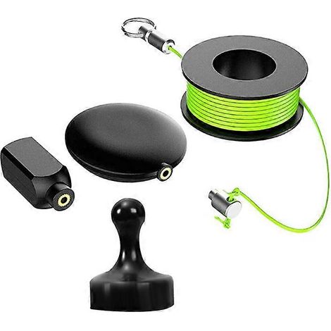Tire-câble magnétique, passe-tubes dissimulé en nylon, guide-câble, tire-câble magnétique pour réseau de câbles, (B) (1/4)