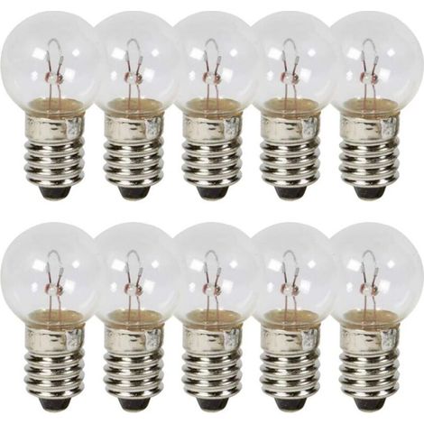 10x AMPOULE 6V 1.8W E10 A VISSER G14 CYCLOMOTEUR VELO FEU MOTO MOBYLETTE