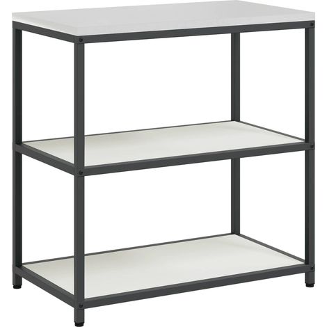 Maison Exclusive - Stoccaggio in cucina HATTEM Bianco 90 x 50 x 92 cm Acciaio