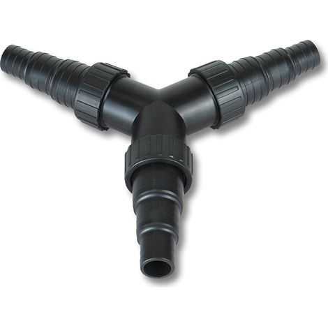 SunSun Y-distributeur 25/32/38mm pour Tuyau de bassin (1" / 1 1/4" / 1 1/2")