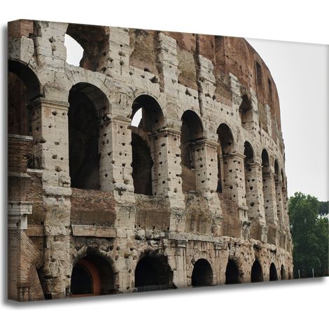 Peinture sur toile Architecture Colisée Rome 40x30 Italie Antiquité