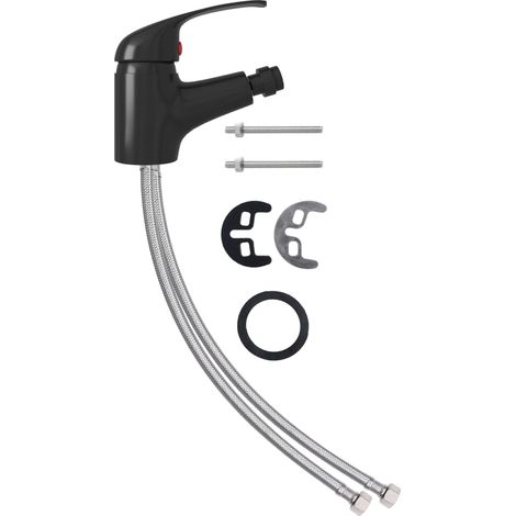 Mitigeur de bidet de salle de bain Noir 13x12 cm CFW223377 (1/5)