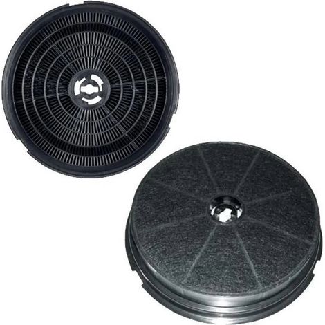 Lot de deux filtres charbon rond type 180 CR300 190X40 mm